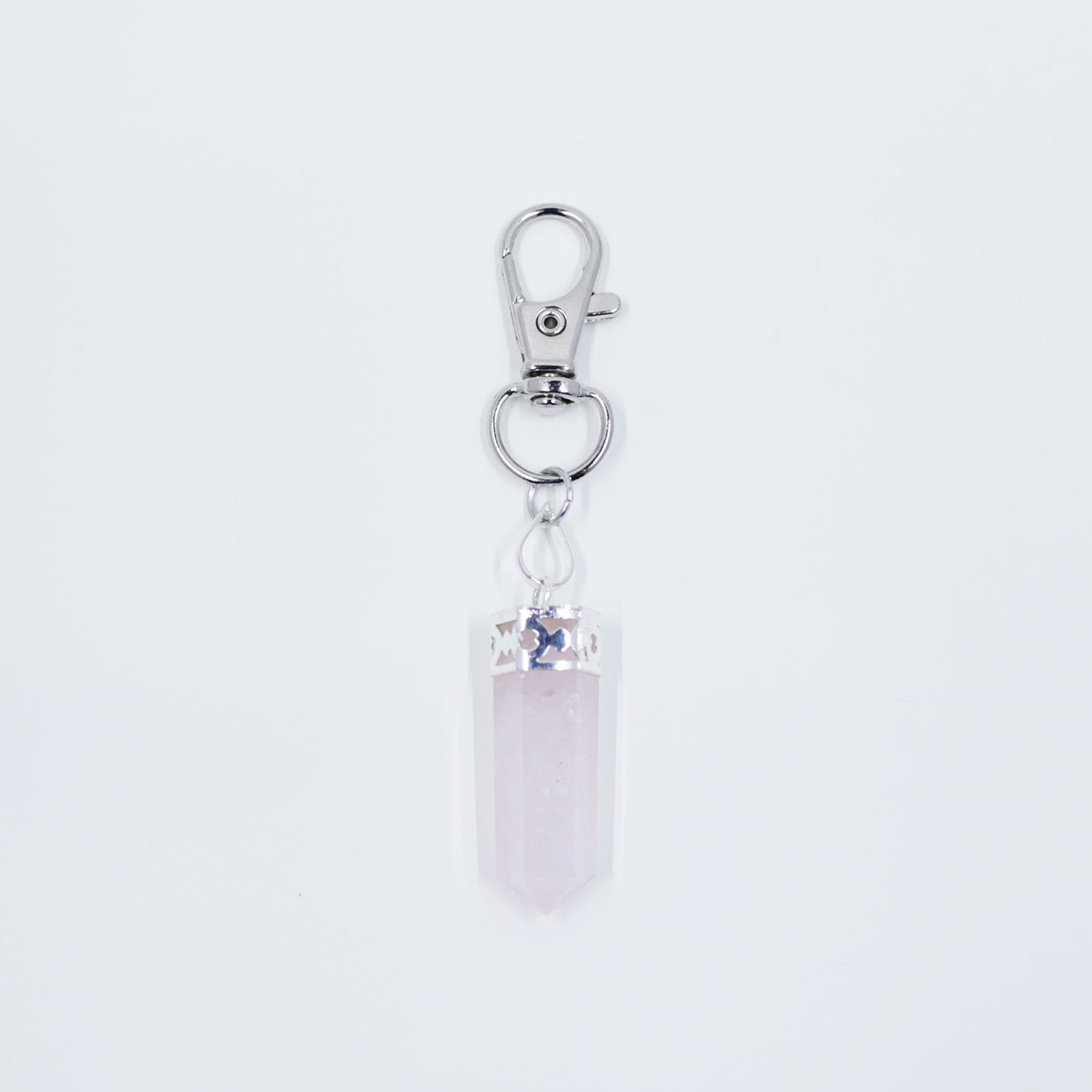 Rose Quartz Necklace and Lobster Clasp Clip | Matching Crystals at Hound and Friends