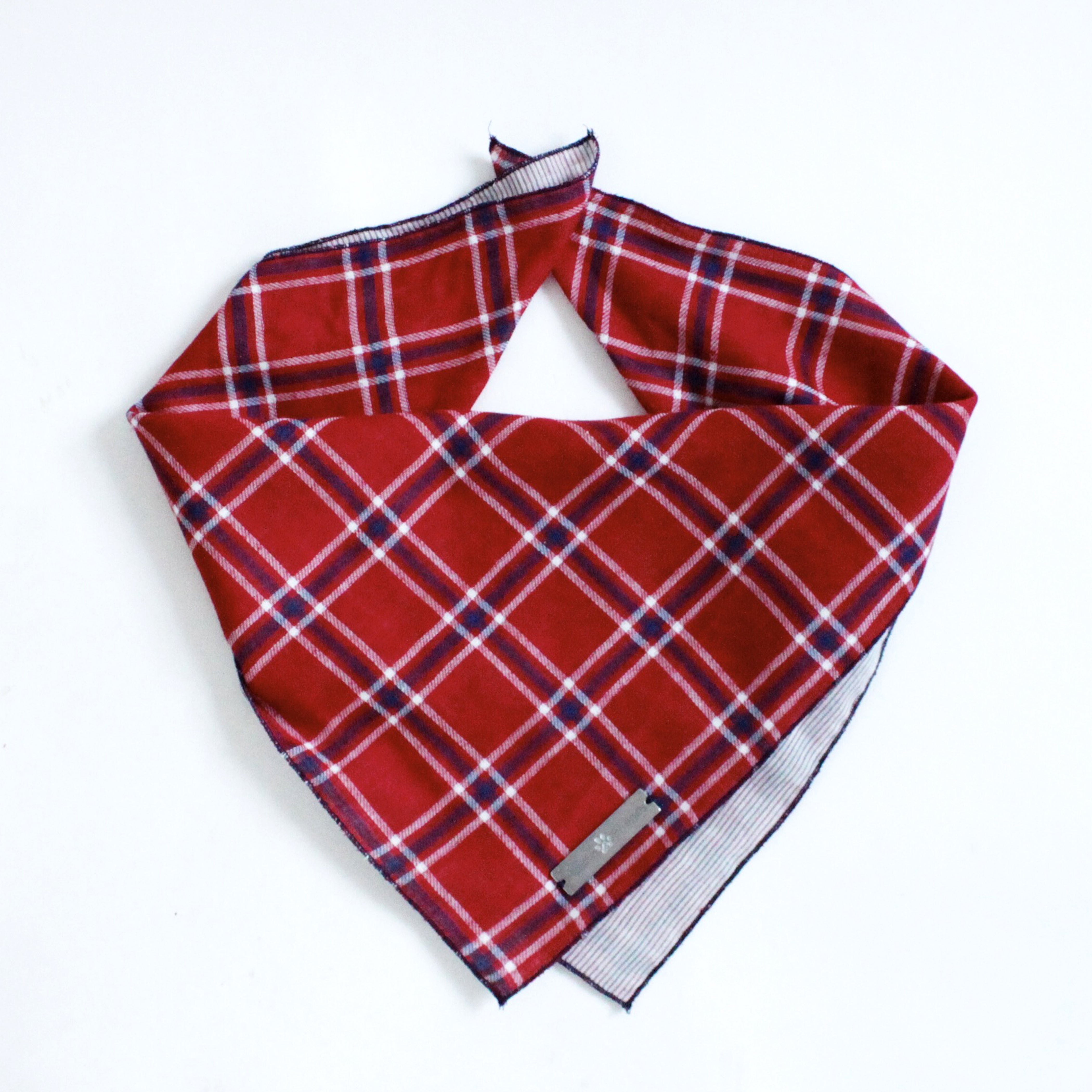 Dara Reversible Tie on Dog Square Bandana | Hound and Friends