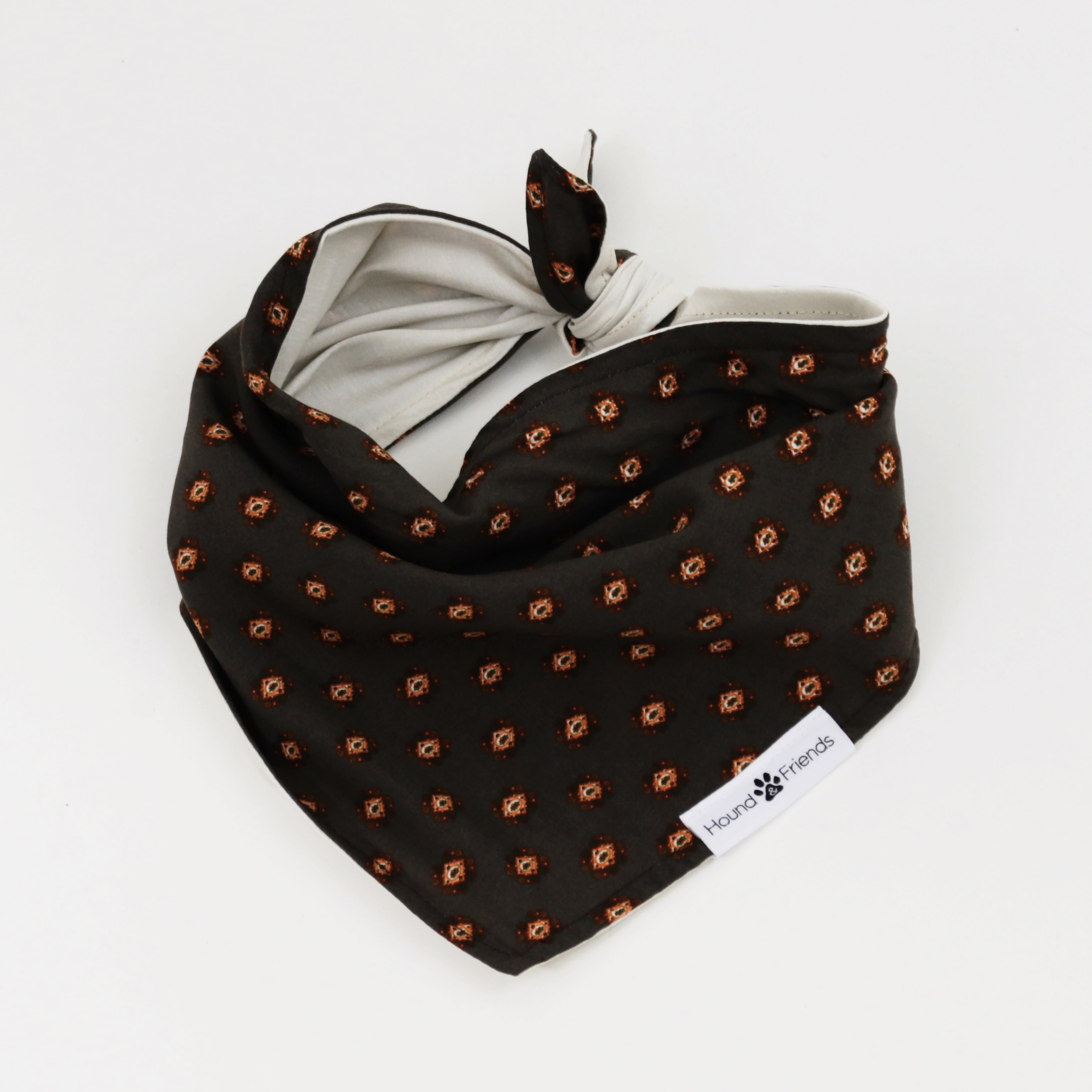 Hogan Reversible Dog Bandana matching with owners | Hound and Friends