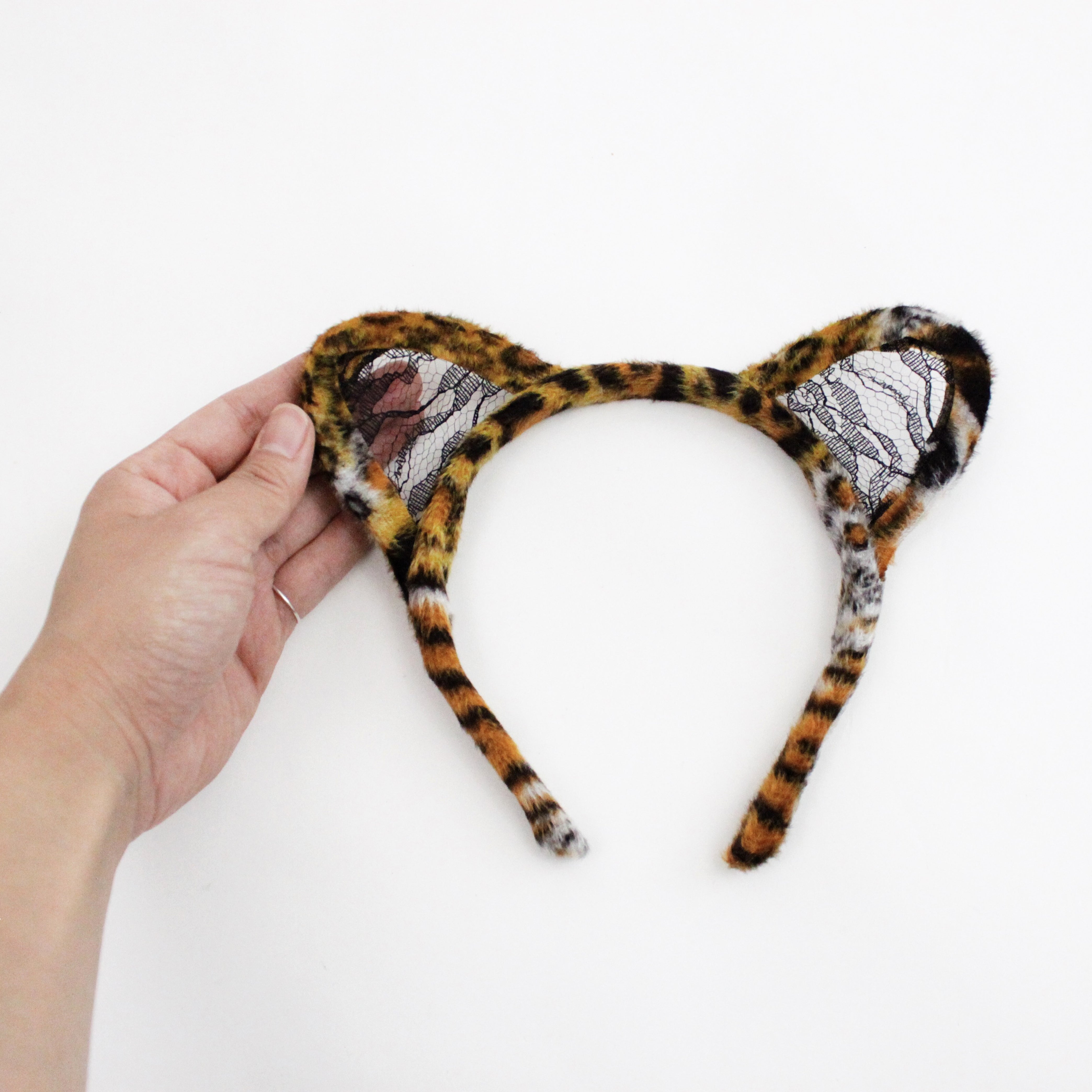 Leopard Lace Ears Headband