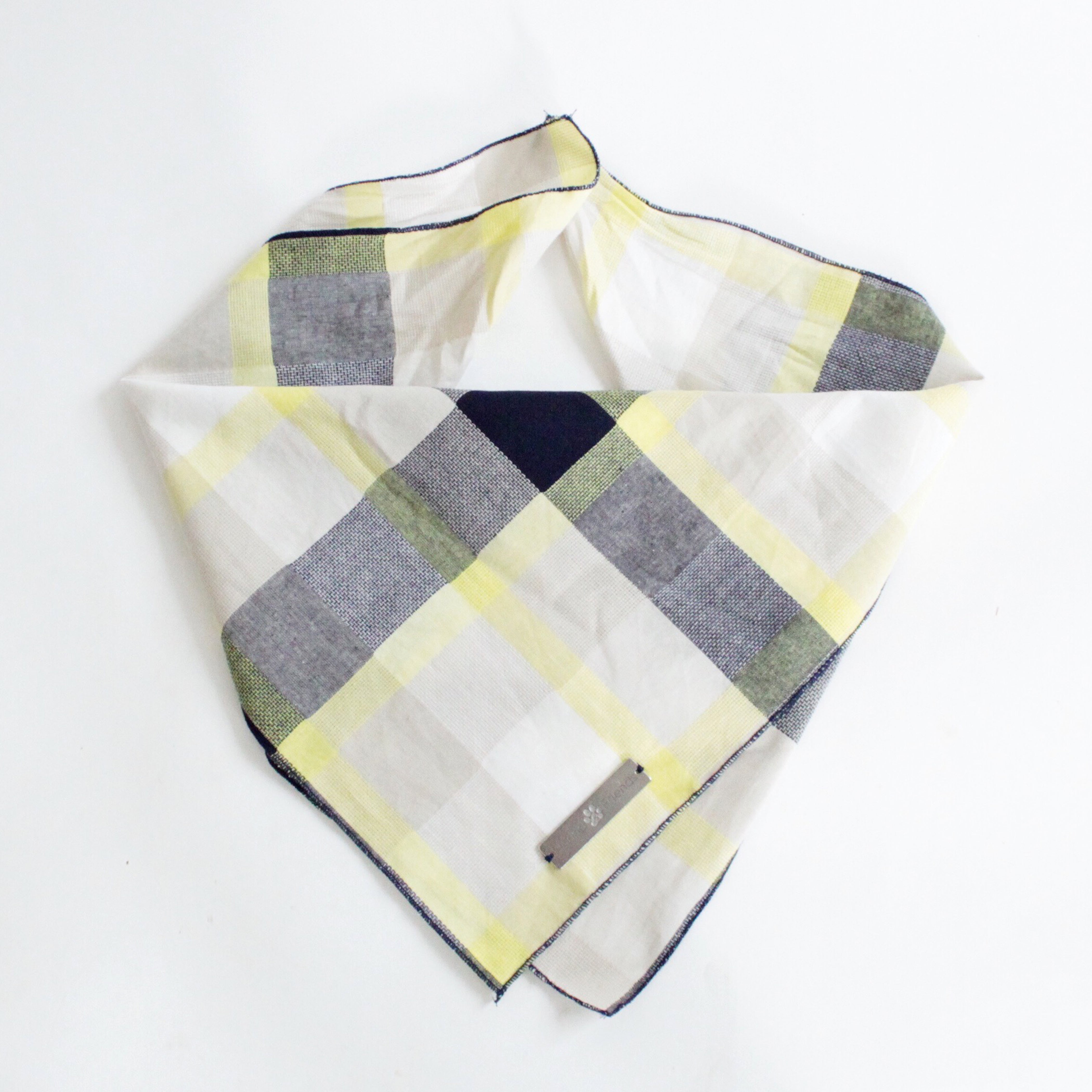 Ro Reversible Tie-on Blue and Yellow Plaids Bandana for Matching Dog Bandanas and Accessories | Hound and Friends